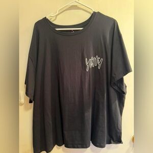 YITTY Black Tee with White Script Logo